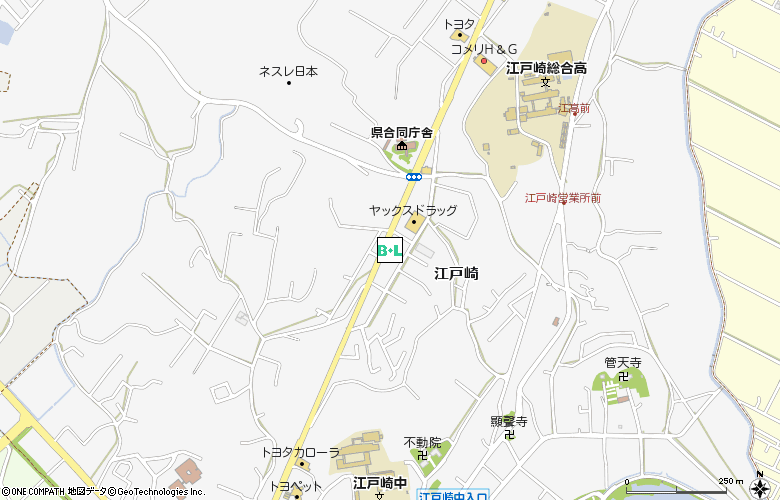 メガネハット江戸崎店付近の地図